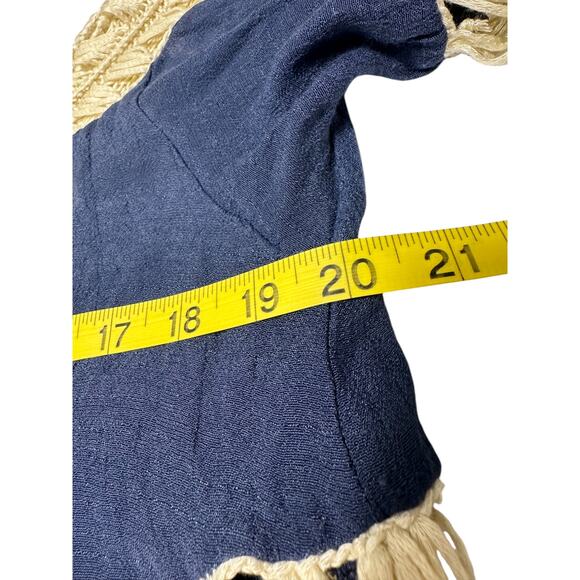 Arianna by Howards Boho Crotchet Hollowed Out Blouse/ Beach cover up Size S/M - Picture 6 of 7